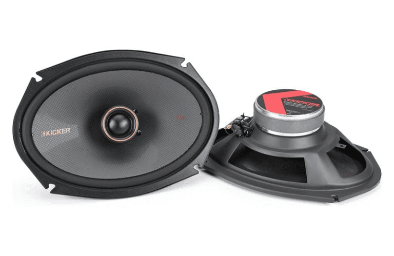 Kicker car speakers front and rear view
