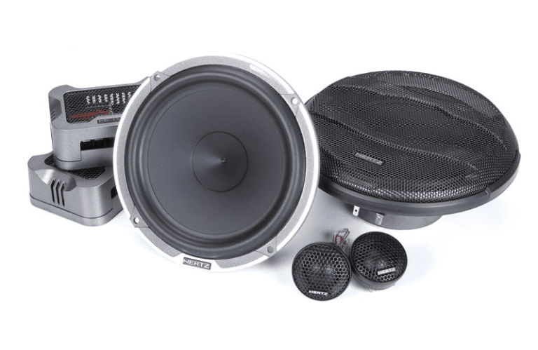 Car audio speakers and components set