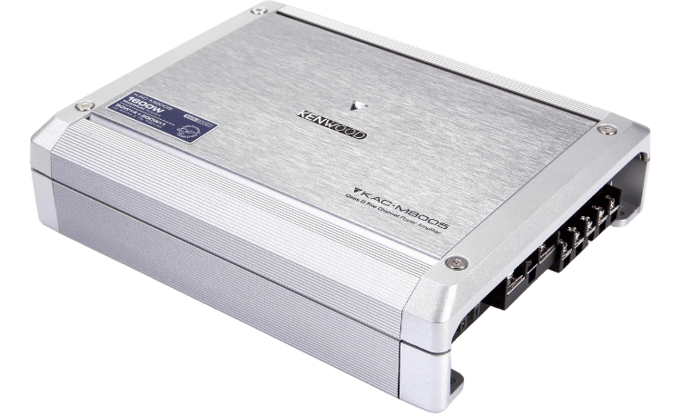 Kenwood car audio amplifier silver metal