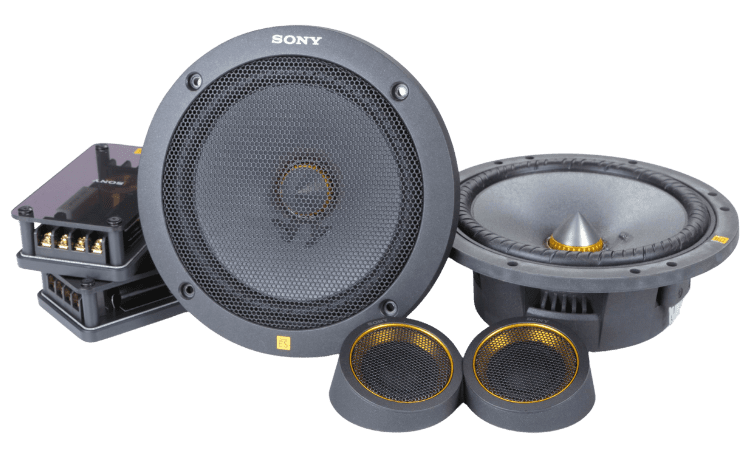 Sony car audio speakers and components set