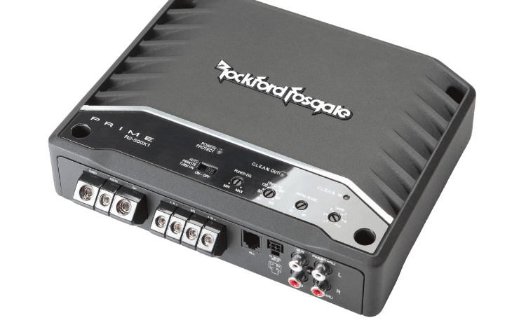 Car audio amplifier, Rockford Fosgate brand.