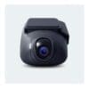 Compact dashcam with wide lens front view.