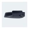 Side view of a black electronic device.