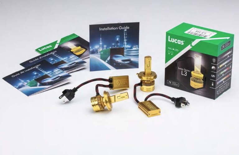 Lucas LED headlight bulbs with installation guide